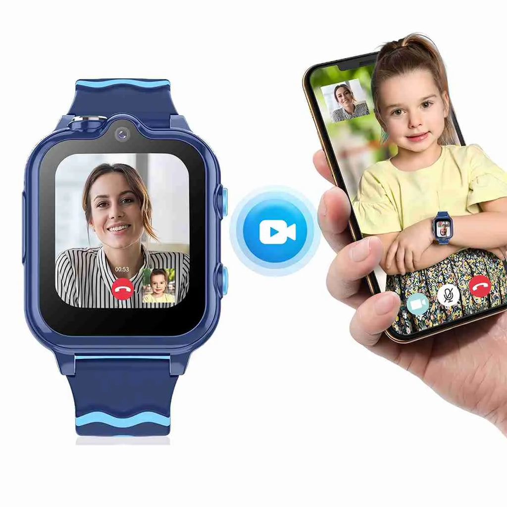 Reloj inteligente para niños y niñas con GPS Localizador y comunicación – 4G, GPS en Tiempo Real, Videollamadas, Escucha Remota y SOS